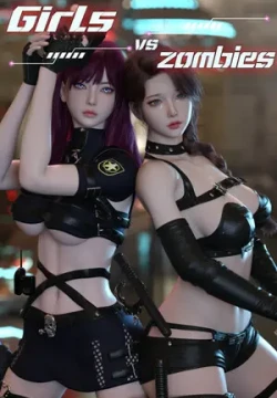 Постер игры Girls vs Zombies